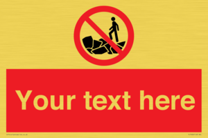 Custom No climbing on rocks